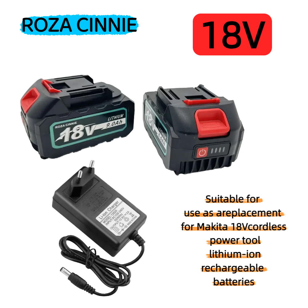 Makita Drill Hp1640 - แบตเตอรี่ลิเธียมไอออนแบบชาร์จใหม่ได้ รุ่นพรีเมียมใหม่สำหรับเครื่องมือไฟฟ้า Makita 18V/21V MAX ความจุ