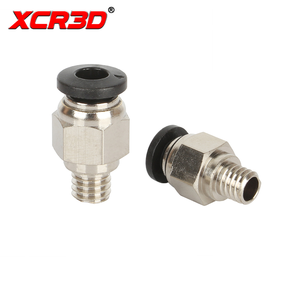 Ptfe Tape Thread - XCR3D 3D ชิ้นส่วนเครื่องพิมพ์ PC4-M6ตรงผ่านอุปกรณ์นิวเมติก4*2ให้อาหาร PTFE Tube