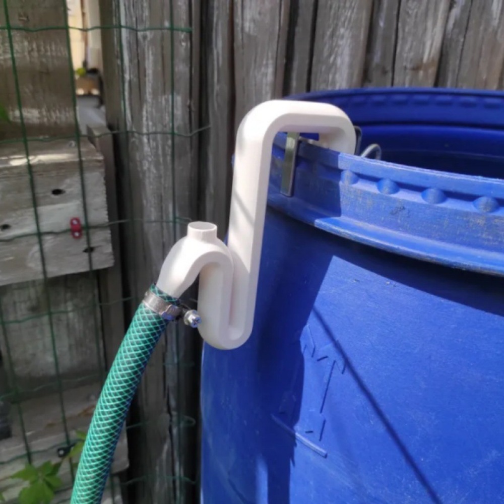 Drain Pipe Clip - ที่ยึดสายยางระบายน้ำแบบไม่ต้องเจาะสำหรับถังน้ำอเนกประสงค์ ชุดอุปกรณ์จัดการของเหลวสำหรับระบบชลประทานในสวน