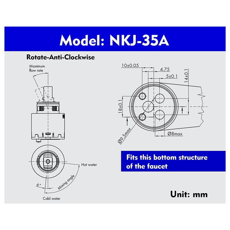 ABKO-Kerox NKJ35 35Mm ชุดซ่อมค - Basin Mixer Cartridge บทวิจารณ์และราคา