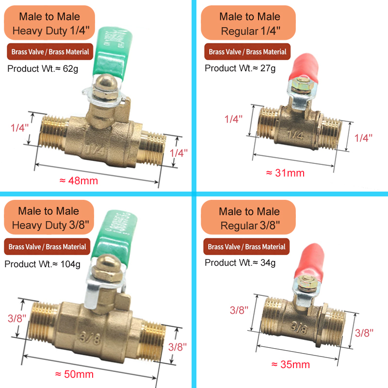 วาล์วบอลทองเหลืองขนาดเล็ก 1/8' - Compression Fitting Brass บทวิจารณ์และราคา
